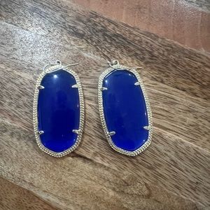 Kendra Scott Danielle Gold Drop Earrings in Royal Blue